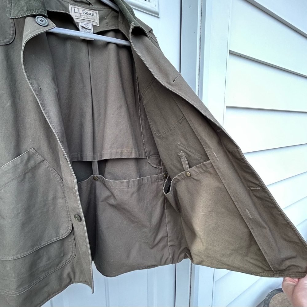 Vintage LL Bean Men’s Field Coat with Game Bag | EUC Men’s Large - Picture 8 of 13